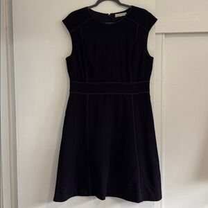 Tory Burch Navy Dress with ribbon Accents